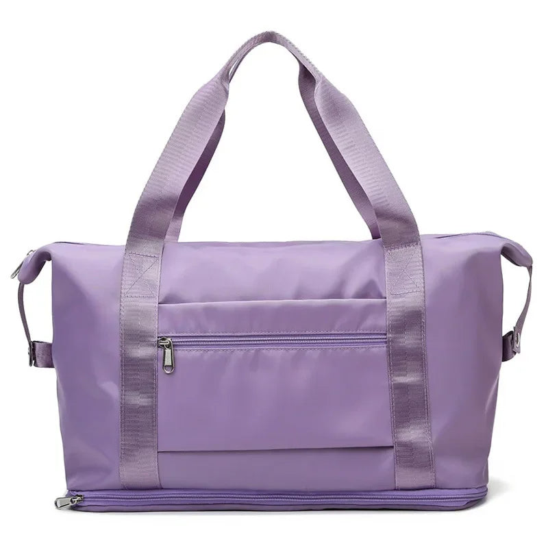 Folding Travel Bag women Shoulder Bags Large Capacity Foldable Women Travel bag ( random colors)