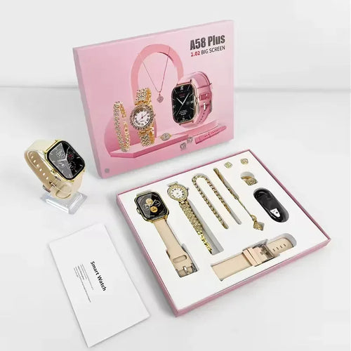 A58 Plus 6 In 1 – Smartwatch For Women  | Best Quality Smart Watch For Girls  | Perfect For Gift