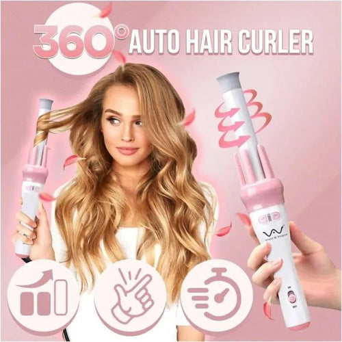 360° Rotating Hair Styling Roller Auto Wavy Iron