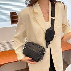 Stylish Girl’s Convertible Crossbody Bag Trending Travel Crossbody Bag – 1 Pc, Black Pu Leather