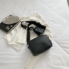 Stylish Girl’s Convertible Crossbody Bag Trending Travel Crossbody Bag – 1 Pc, Black Pu Leather