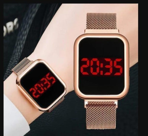 Touch Led Magnet Watch Fashion Casual Sports Men’s Watch